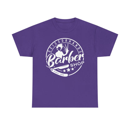 Barber Shop Vintage Logo Tee — Classic Barbershop Crewneck