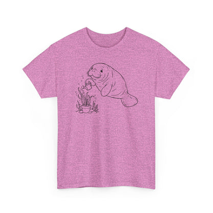Chubby Mermaid Ocean Gardener Manatee T-Shirt