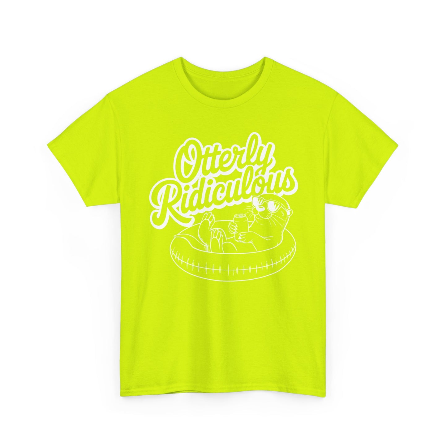 Otterly Ridiculous - White T-Shirt — Cute Otter Pool Graphic Tee
