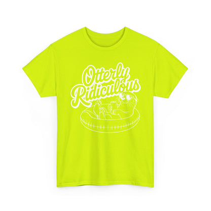 Otterly Ridiculous - White T-Shirt — Cute Otter Pool Graphic Tee