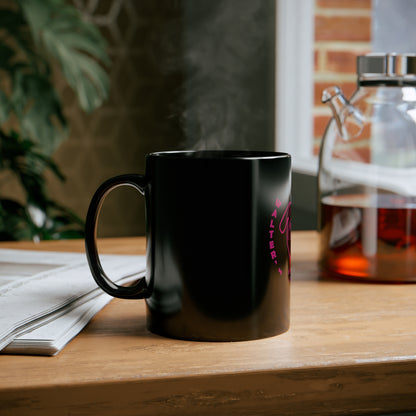 Walter's  PINK face  11oz Black Mug