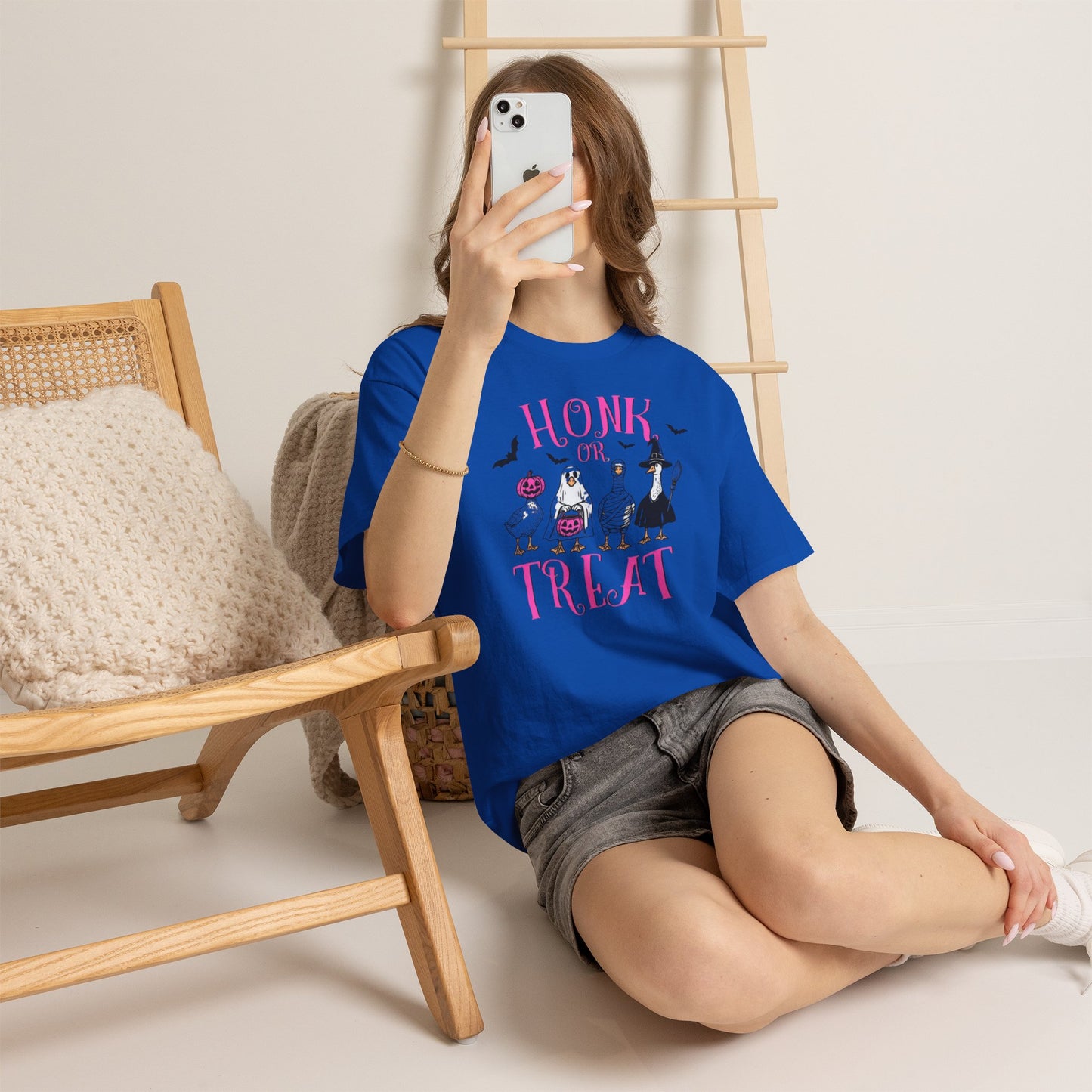 Honk or Treat Halloween Tee — Cute Costumed Dogs & Pink Lettering