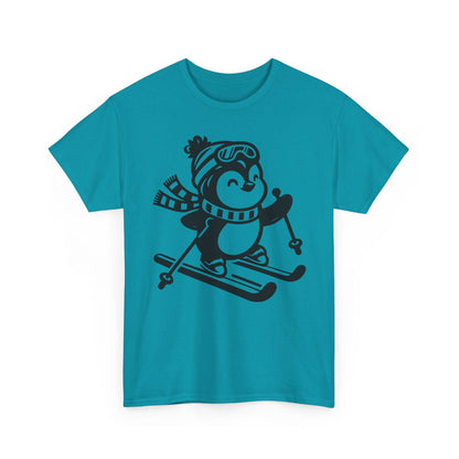 Skiing Penguin T-Shirt – Cute Winter Ski Tee