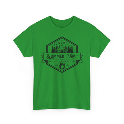 Summer Camp Badge T-Shirt — Woodhees Camp Graphic Tee