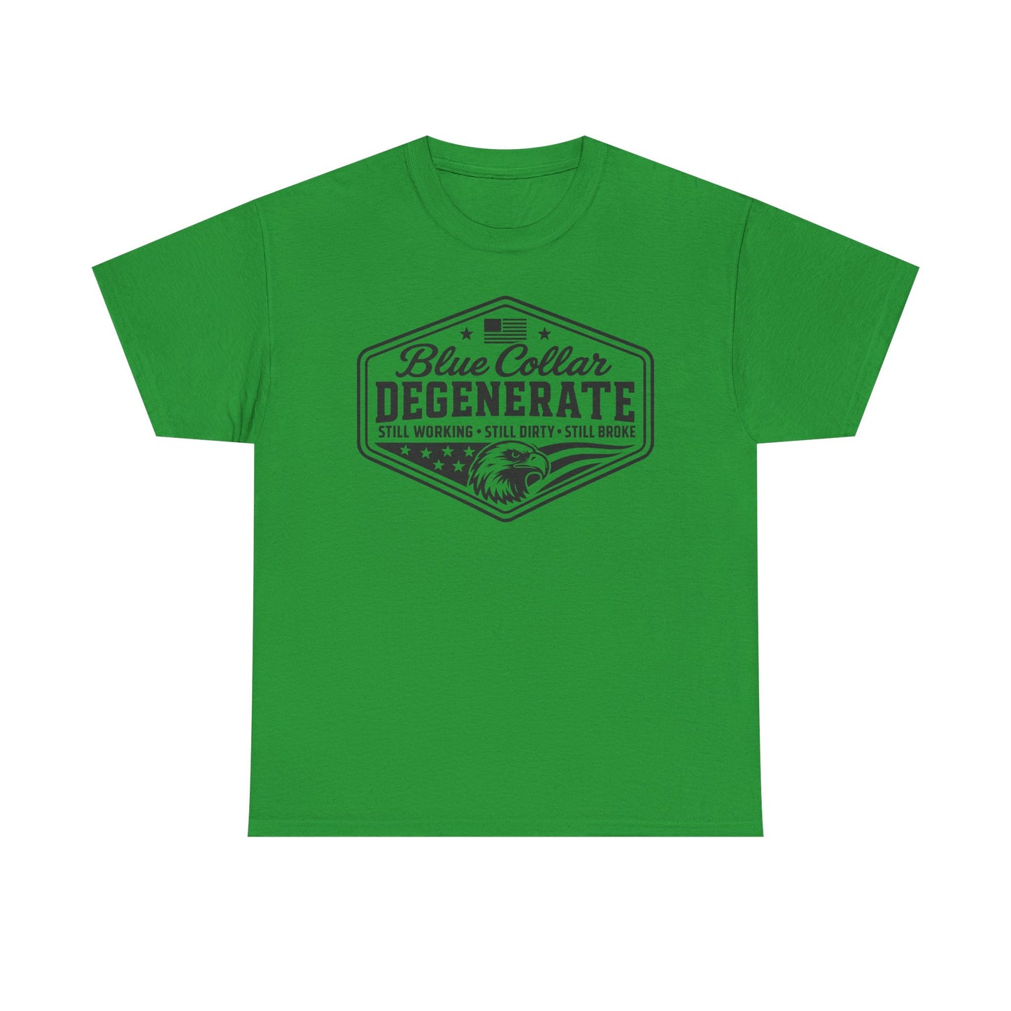Blue Collar Degenerate T-Shirt — Vintage Workwear Eagle Tee
