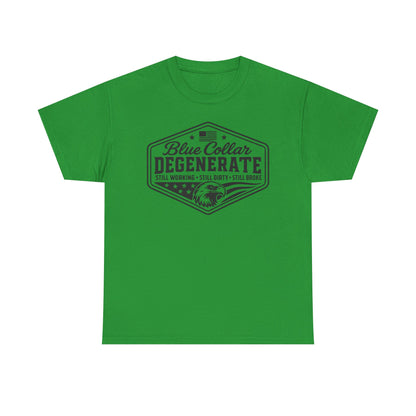 Blue Collar Degenerate T-Shirt — Vintage Workwear Eagle Tee