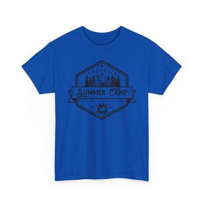 Summer Camp Badge T-Shirt — Woodhees Camp Graphic Tee