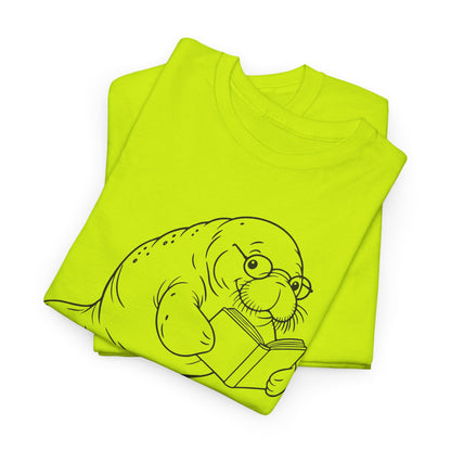 Chubby Mermaid Bookworm Buoyancy Manatee T-Shirt