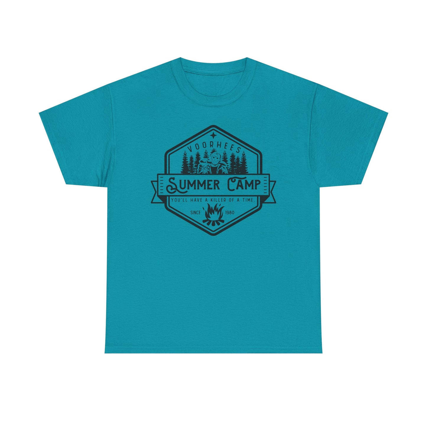 Summer Camp Badge T-Shirt — Woodhees Camp Graphic Tee