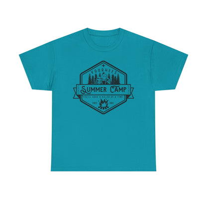 Summer Camp Badge T-Shirt — Woodhees Camp Graphic Tee