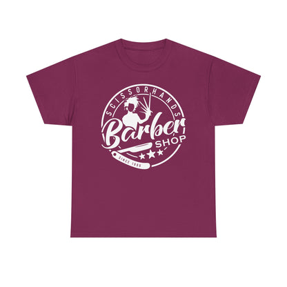 Barber Shop Vintage Logo Tee — Classic Barbershop Crewneck