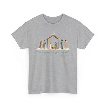 The Greatest Gift of All T-Shirt | Christmas Nativity Tee