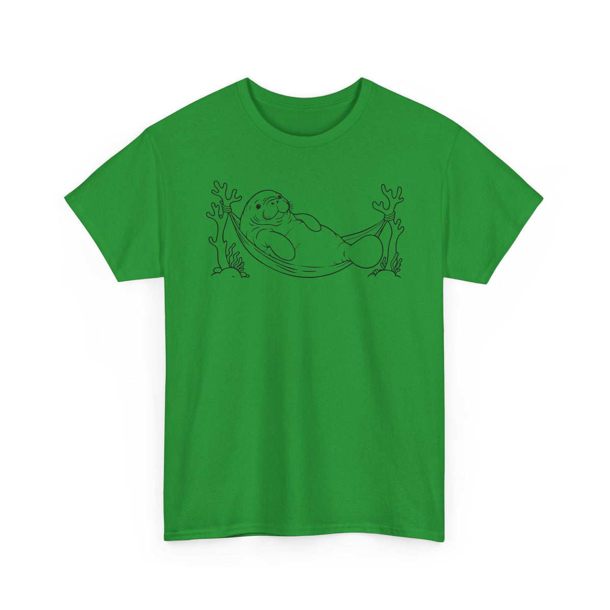 Chubby Mermaid Hammock Holiday Manatee T-Shirt
