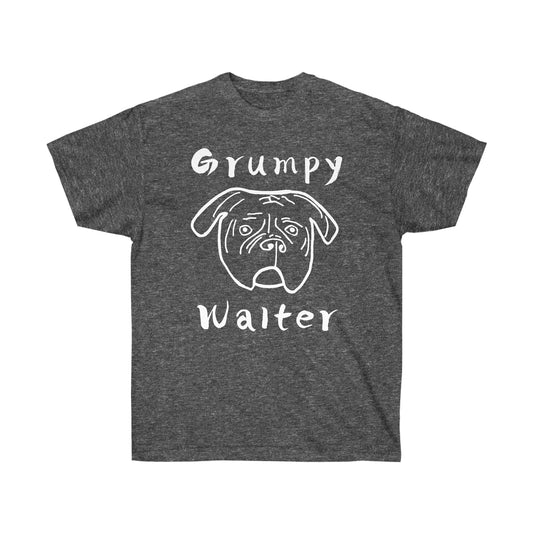 Grumpy Walter -White Ink