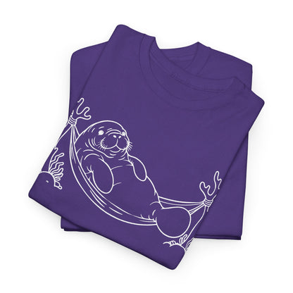 Chubby Mermaid Hammock Holiday Manatee T-Shirt