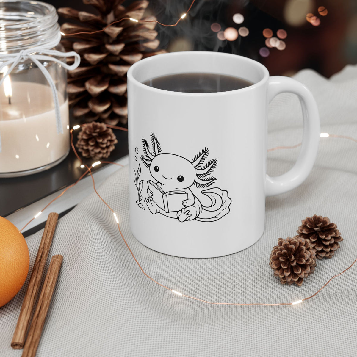 Axolotl Book Nook Mug