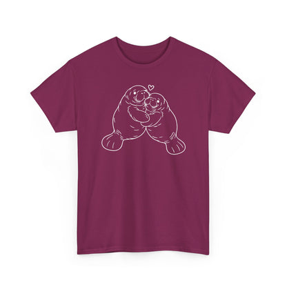 Chubby Mermaid Big Hug Lagoon Manatee T-Shirt