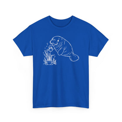 Chubby Mermaid Ocean Gardener Manatee T-Shirt