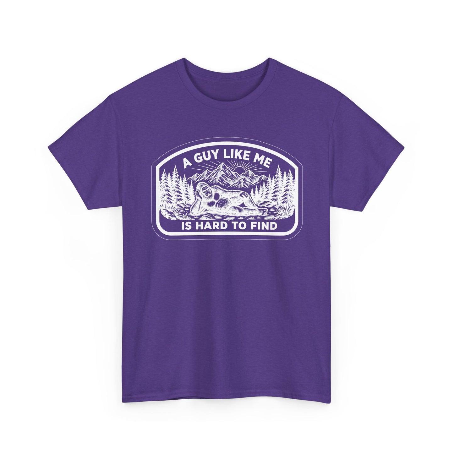 A Guy Like Me Is Hard to Find T-Shirt — Vintage Outdoors Fishing Tee -White