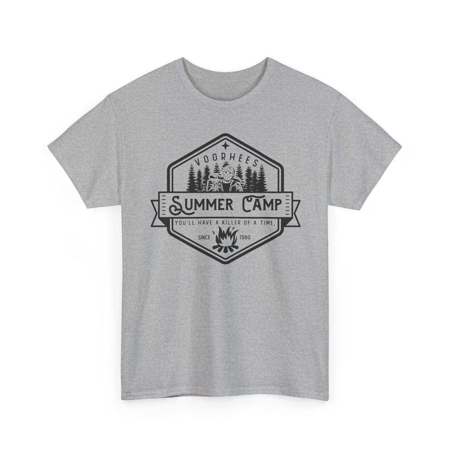 Summer Camp Badge T-Shirt — Woodhees Camp Graphic Tee