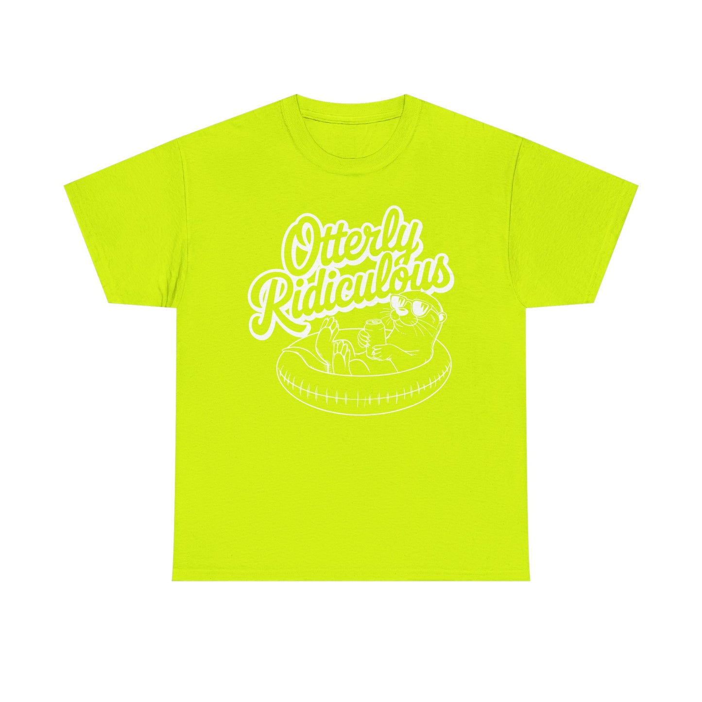Otterly Ridiculous - White T-Shirt — Cute Otter Pool Graphic Tee