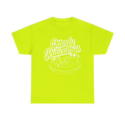 Otterly Ridiculous - White T-Shirt — Cute Otter Pool Graphic Tee
